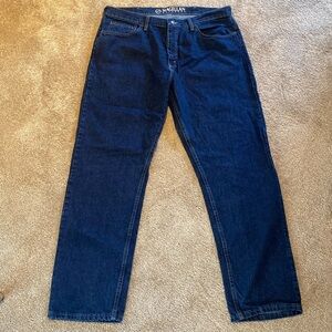 Magellan Outdoors Relaxed Fit Jeans 35MAGNM Blue 38 x 32